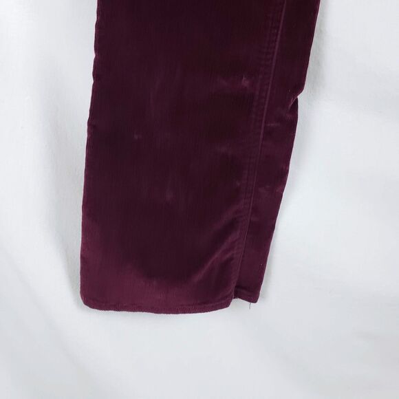 Gap Corduroy Pants Bootcut Womens 8 Burgundy Red Y2K Preppy Retro Whimsigoth - Picture 3 of 9
